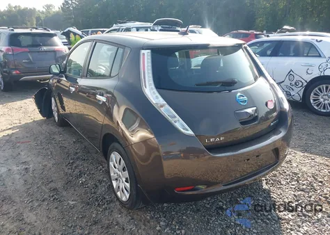 2016 Nissan Leaf S z USA, uszkodzony, nr VIN 1N4AZ0CP7GC305559